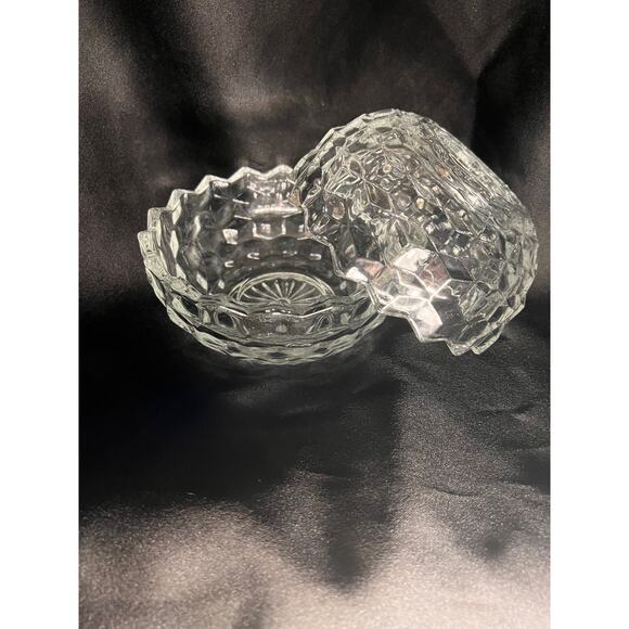 Vintage Round Cubist Clear Glass Fairy Lamp - Picture 7 of 12